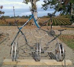 nelson bicycle sculpture